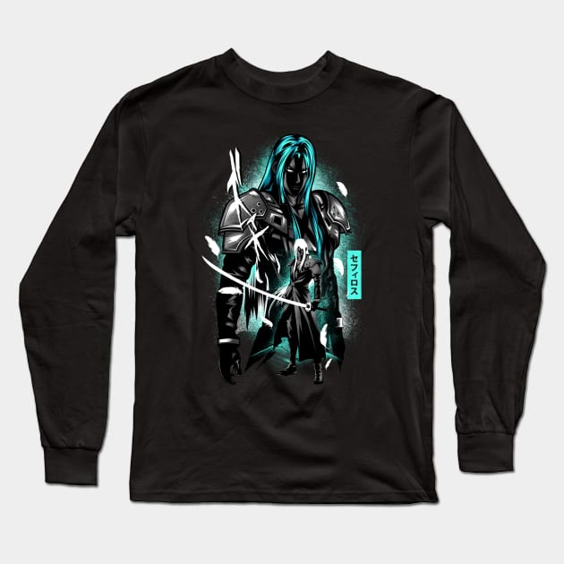 One-Winged Angel Long Sleeve T-Shirt by HyperTwenty